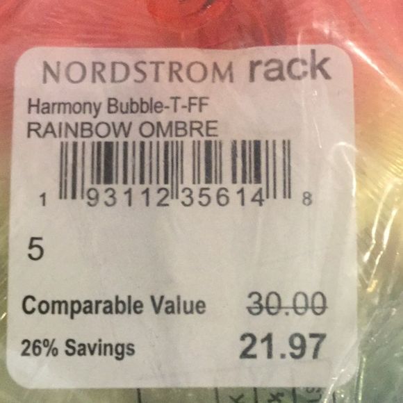 🌈 NWT, Girls Michael Kors Rainbow Jelly Sandals, Toddler 5 🌈 - Picture 3 of 3